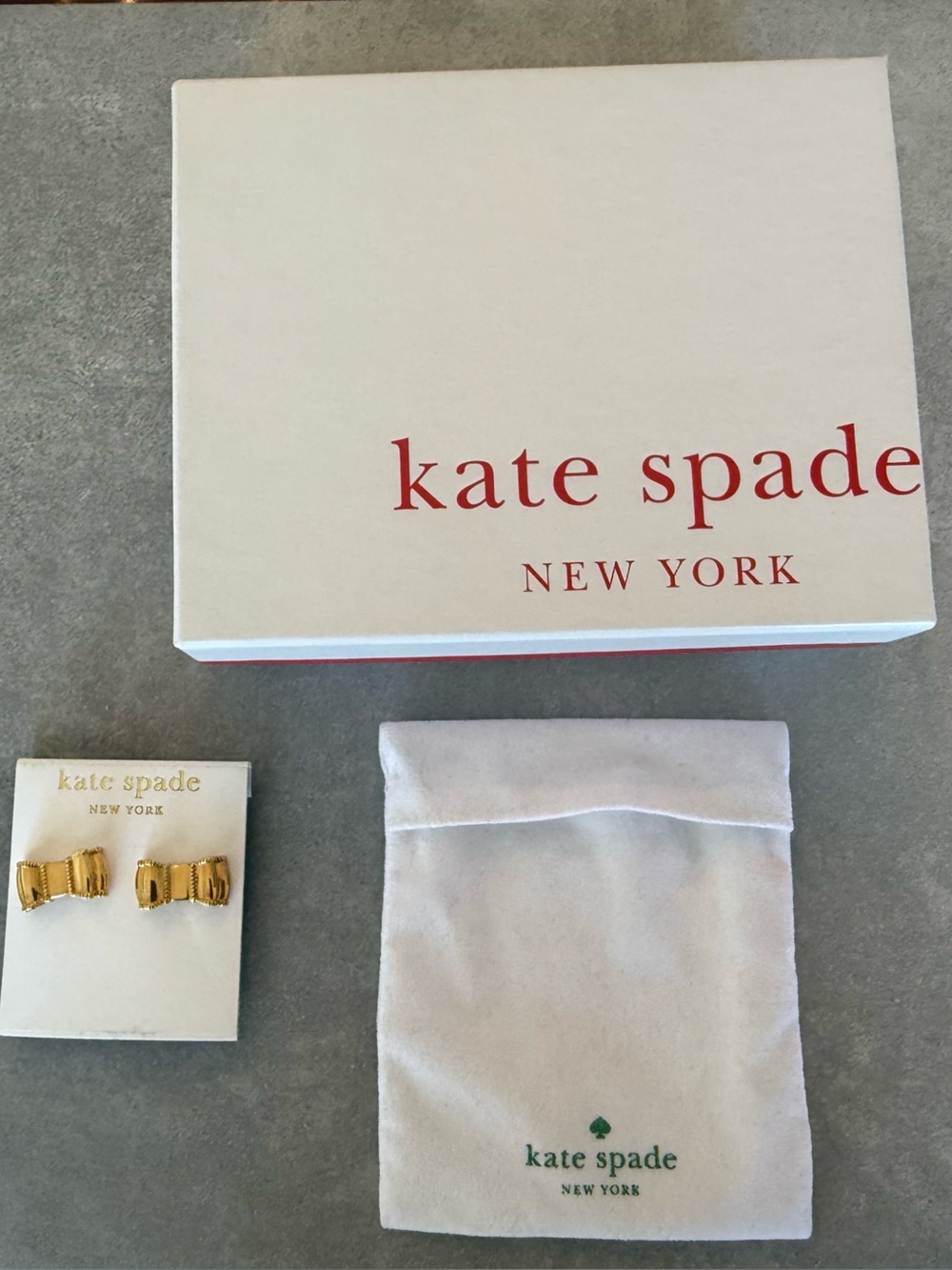 Kate Spade Gold Bow Stud Earrings - Elegant Women’s Jewelry